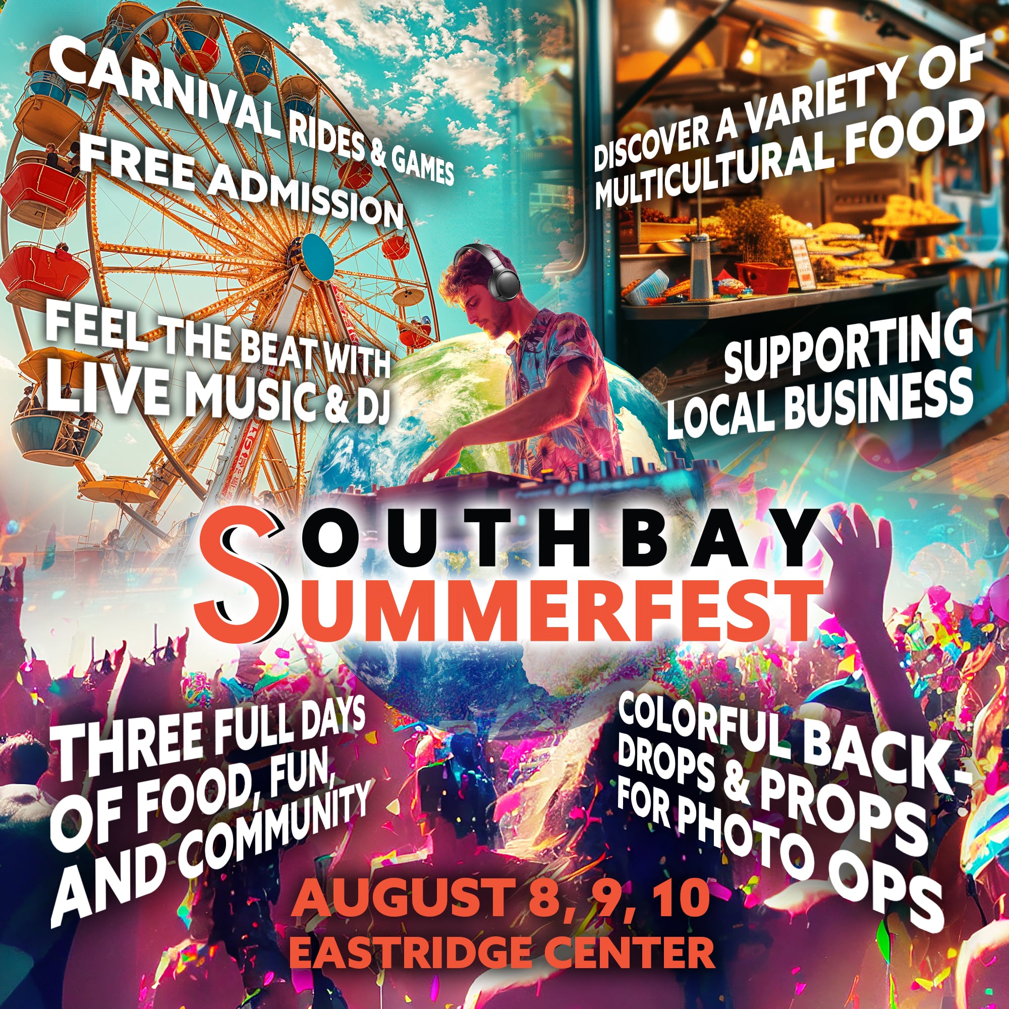 San Jose South Bay "Summer Fest" 2025 (Aug. 8-10)