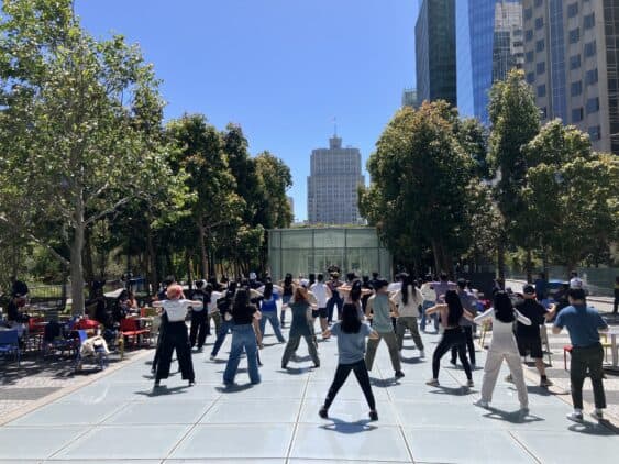 "K-Pop Up" Free Rooftop Dance Class at SF's Salesforce Park (Fourth Sundays)