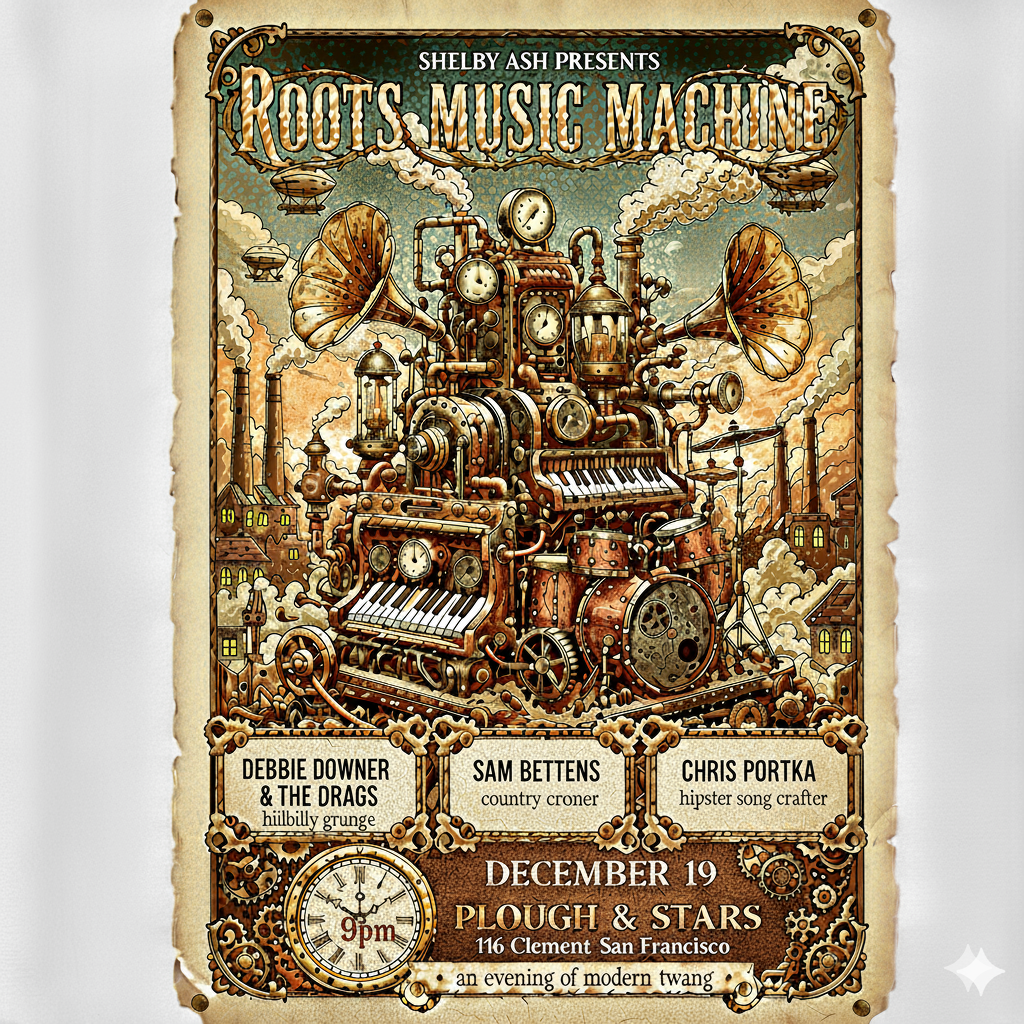 SF's "Roots Music Machine" w/ Sam Bettens (K's Choice) at Plough & Stars