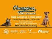 Free Berkeley Vaccination & Microchip Clinic (Dec. 6-7)