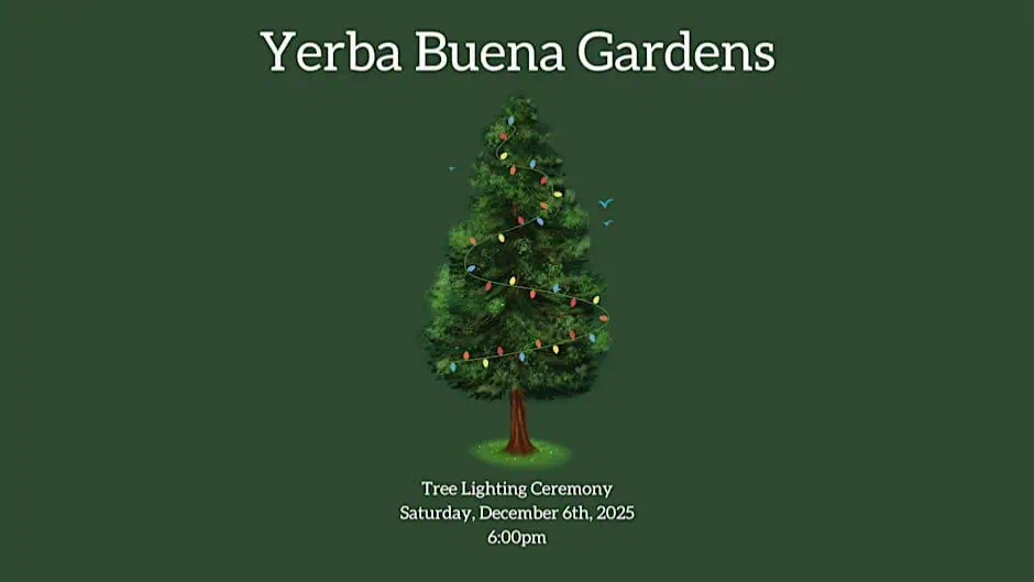 2nd Annual Holiday Tree Lighting w/ Roller Skating + Free Carousel Rides (Yerba Buena Gardens)