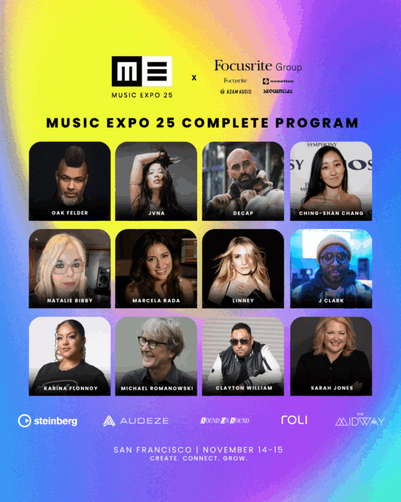 2025 "Music Expo SF" Music + DJ Conference at The Midway (Nov. 14-15)