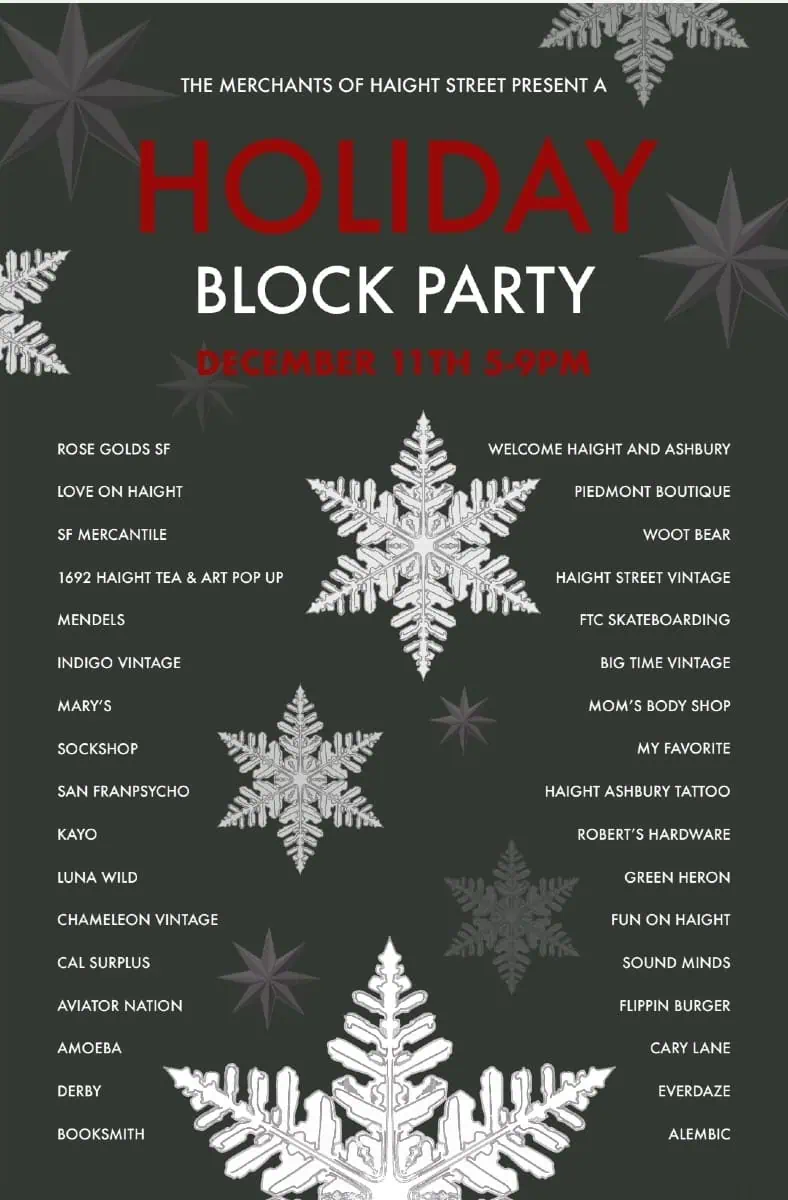 Haight Street Holiday Block Party (Winter 2025)