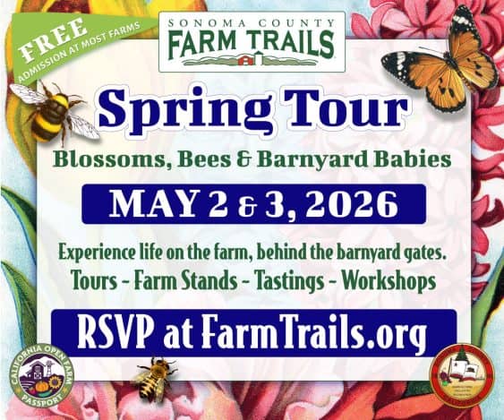 Sonoma County Farm Trails Spring Tour (May 2-3)