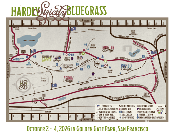 2026 Hardly Strictly Bluegrass in Golden Gate Park: Full Schedule, Maps ...