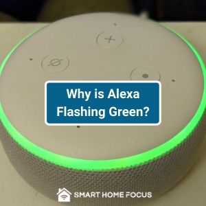 why is alexa flashing green