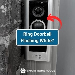 ring doorbell flashing white