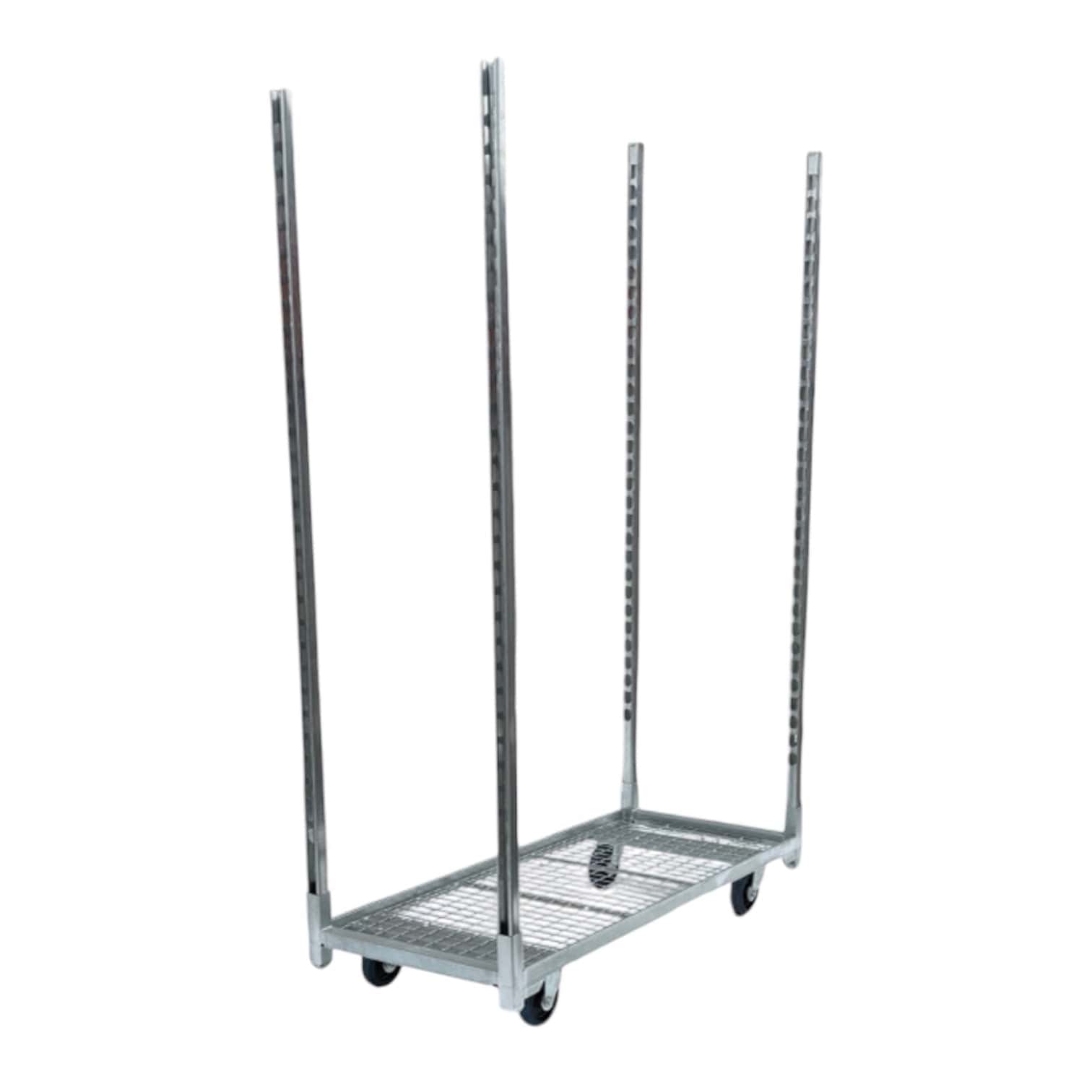 deense kar draadstaal met standaard wielen, incl staanders 1350 x 570