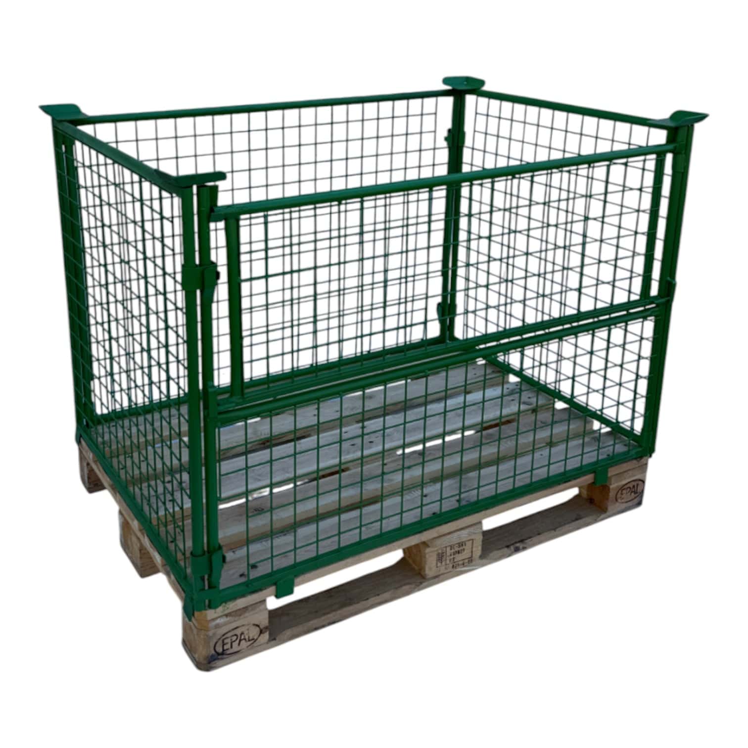 gitterbox gb013a opzetranden groen 1200 x 800 x 800 mm