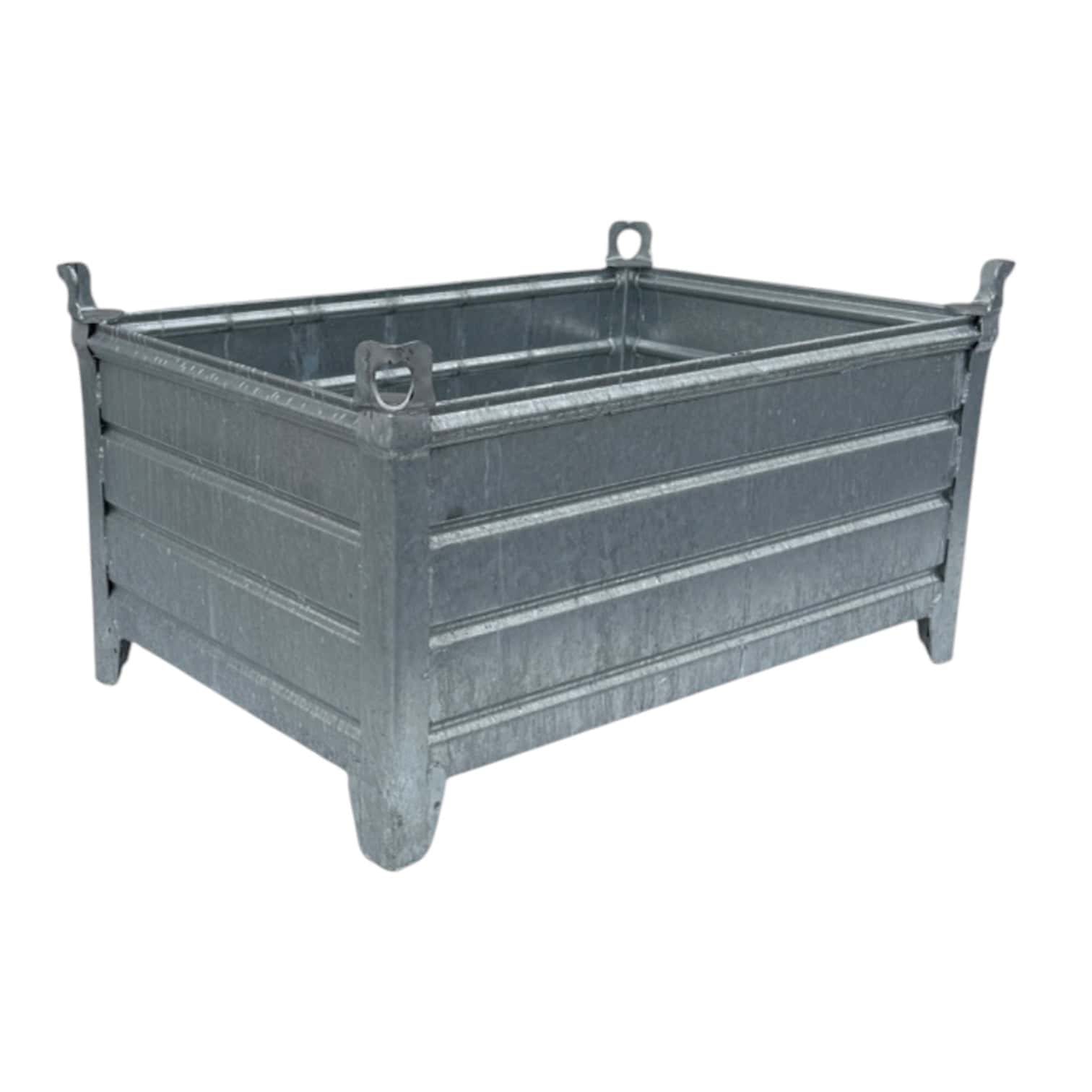 verzinkte stapelbak l vaste constructie 1200 x 800 x 670 mm
