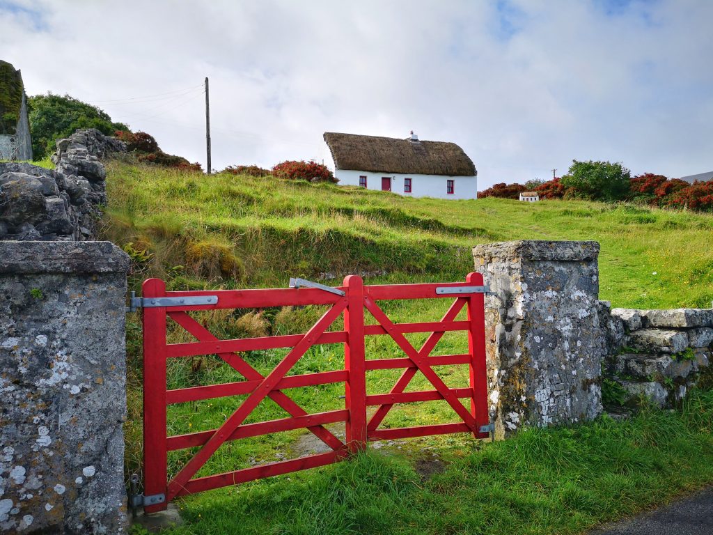A Thatched Cottage and Fairy House on Inishmore