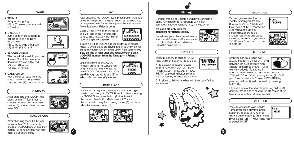 Tamagotchi Friends English Manual Page 3