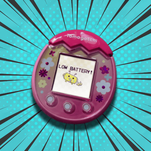 Tamagotchi Pix Low Battery Screen