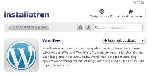 Install WordPress on website