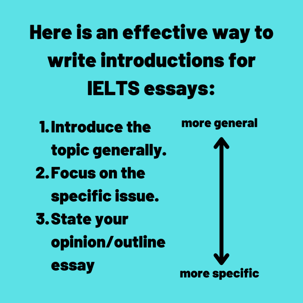 how to write a good introduction for ielts essay