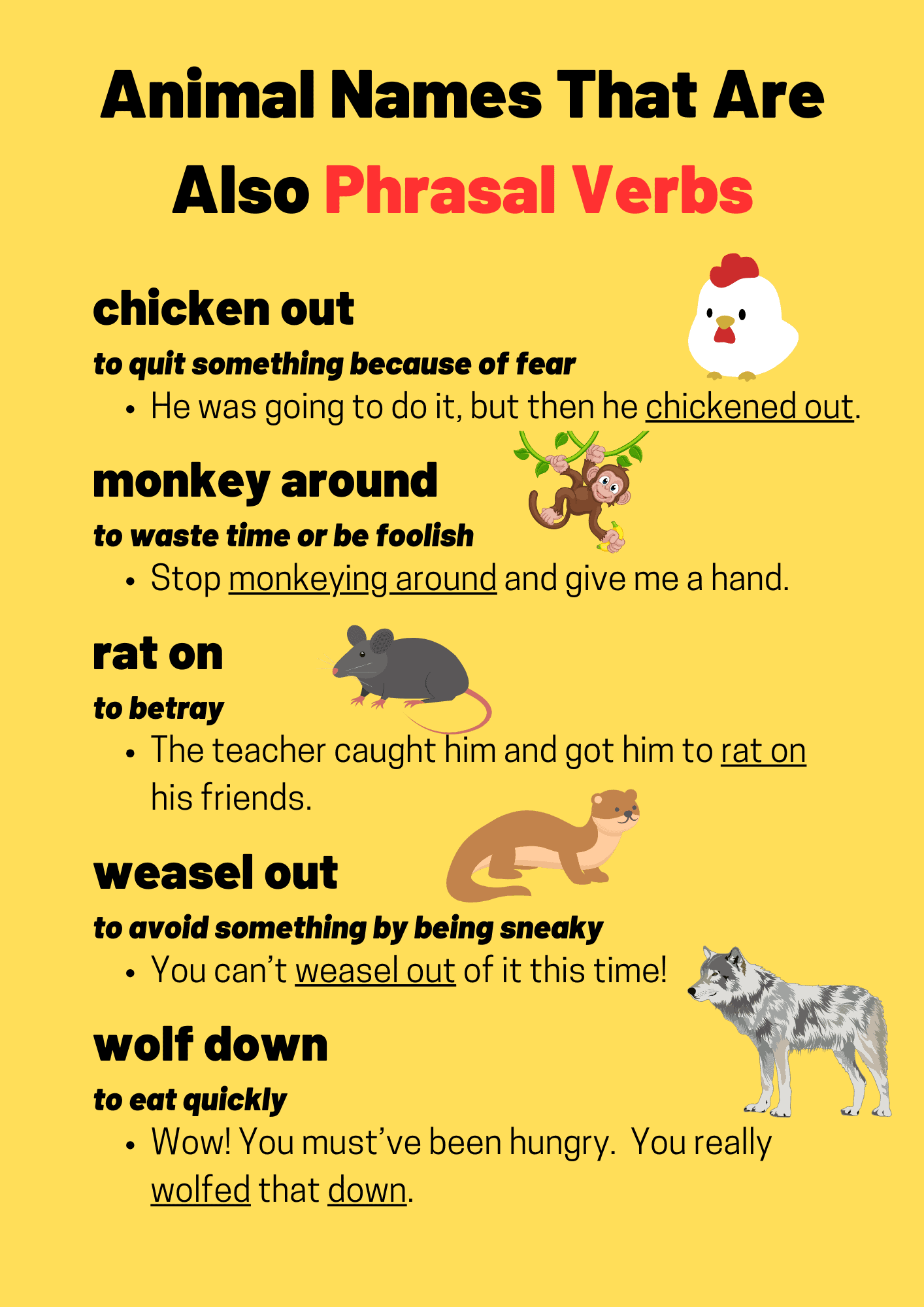 Animal-Names-That-Are-Also-Phrasal-Verbs - TED IELTS