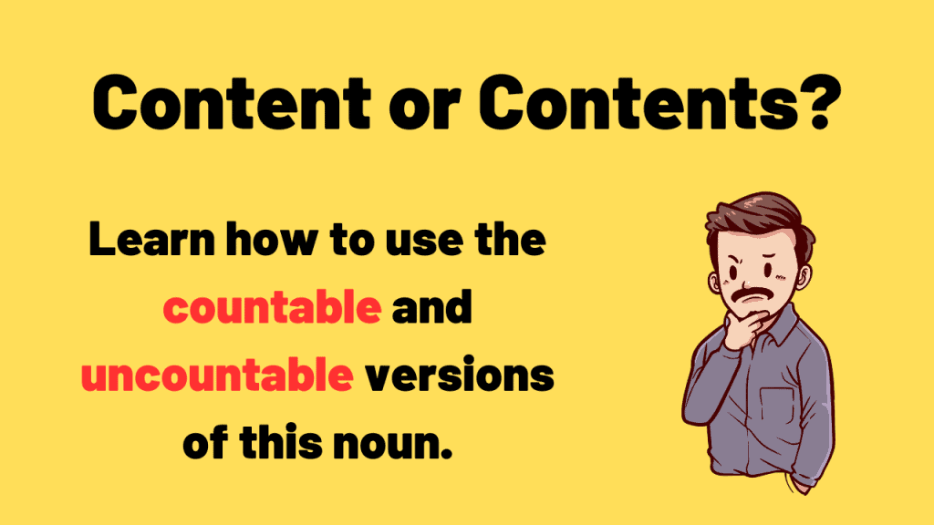 content vs contents