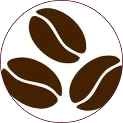 coffee beans icon denoting the amount of coffee produced by each country