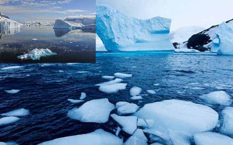 glaciers are melting and changing the borders of different countries due to climate change