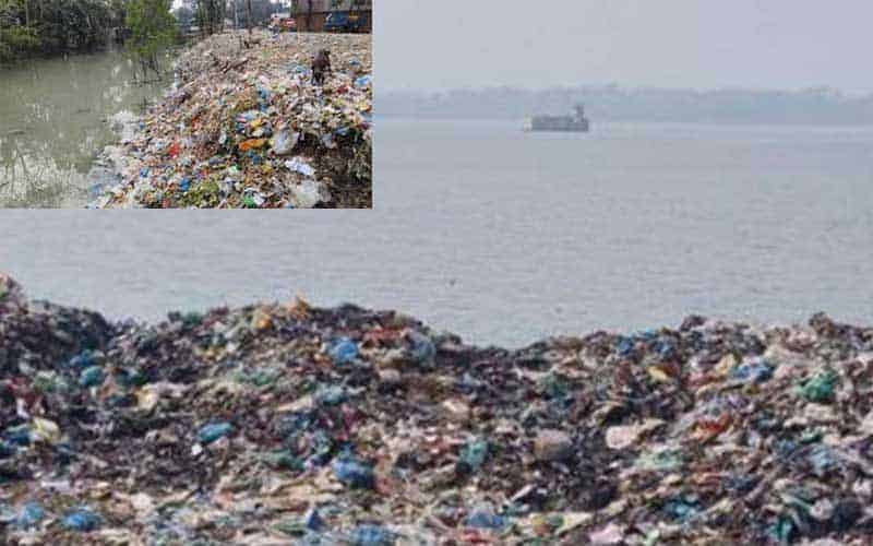 along with environmental damage, waste is polluting the payra river