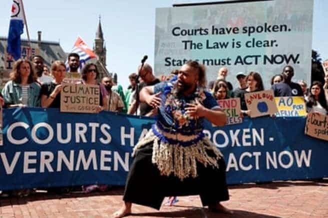 Countries that fail to curb fossil fuel use may have to pay compensation UN top court rules