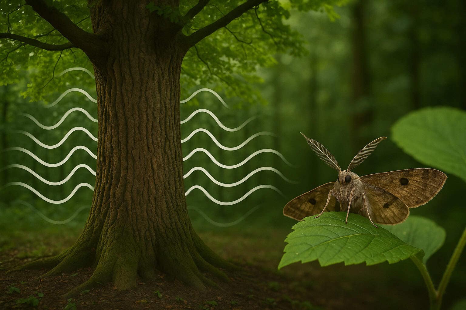 Trees Cry, Moths Listen: Plants and Insects Communicate Through Sound