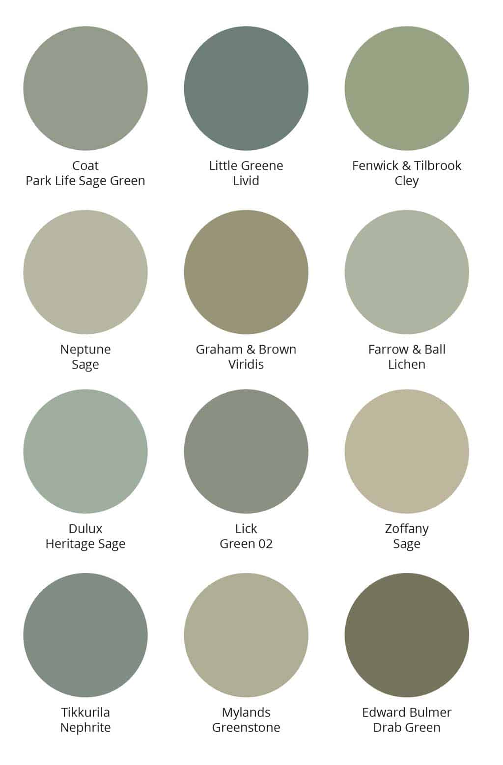 12 of the Best Sage Green Paint Colours for Every Interior