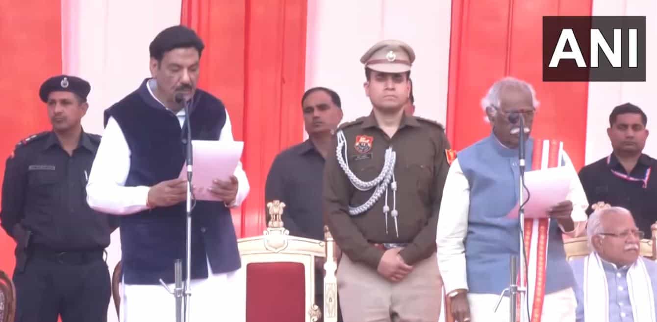 BJP's Nayab Singh Saini Takes Oath As Haryana Chief Minister