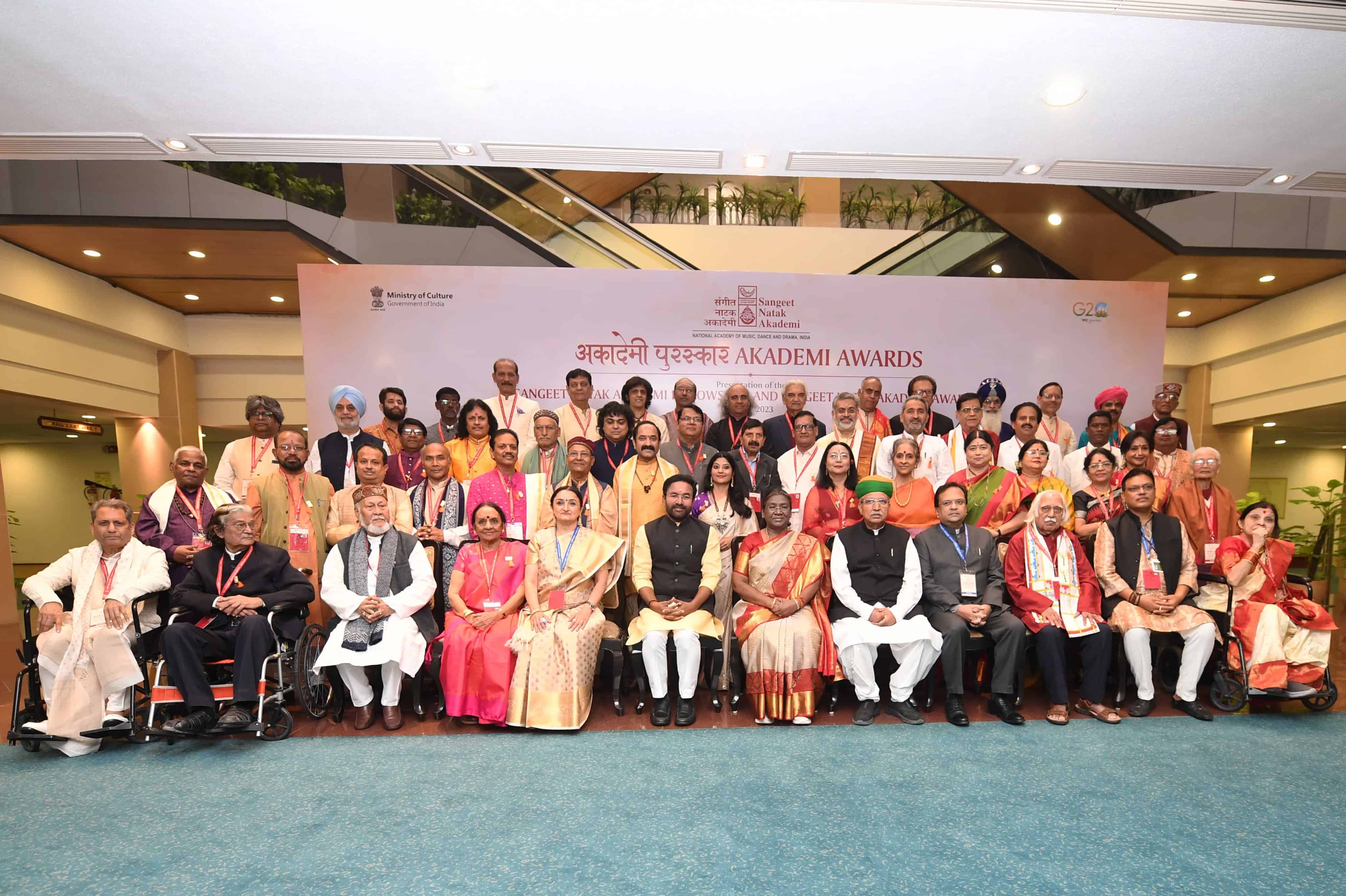 President Murmu Presents Sangeet Natak Akademi Fellowships And Awards ...