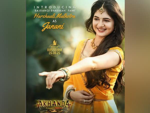 Bajrangi Bhaijaan' fame Harshaali Malhotra joins Nandamuri Balakrishna in 'Akhanda  2'