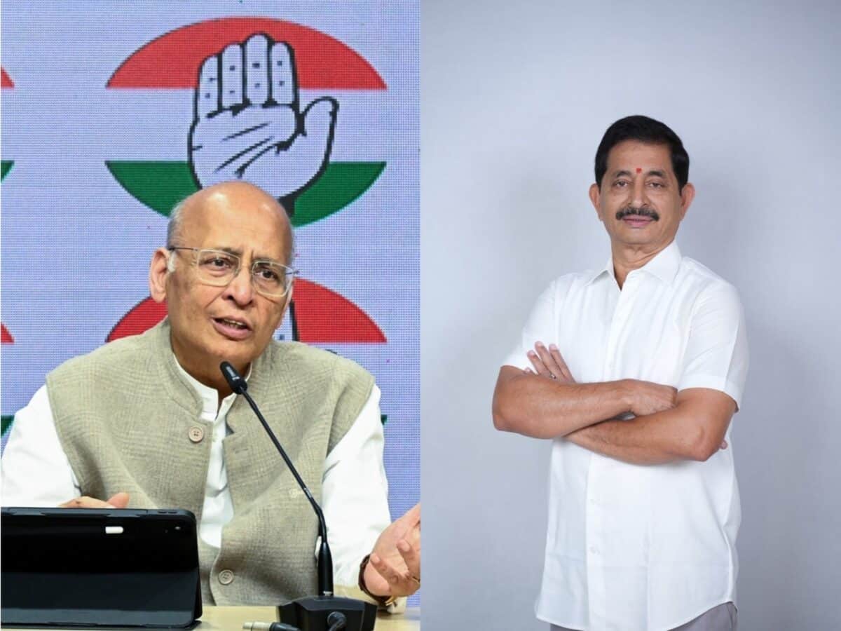Congress Nominates Abhishek Singhvi, Vem Narender Reddy for Rajya Sabha