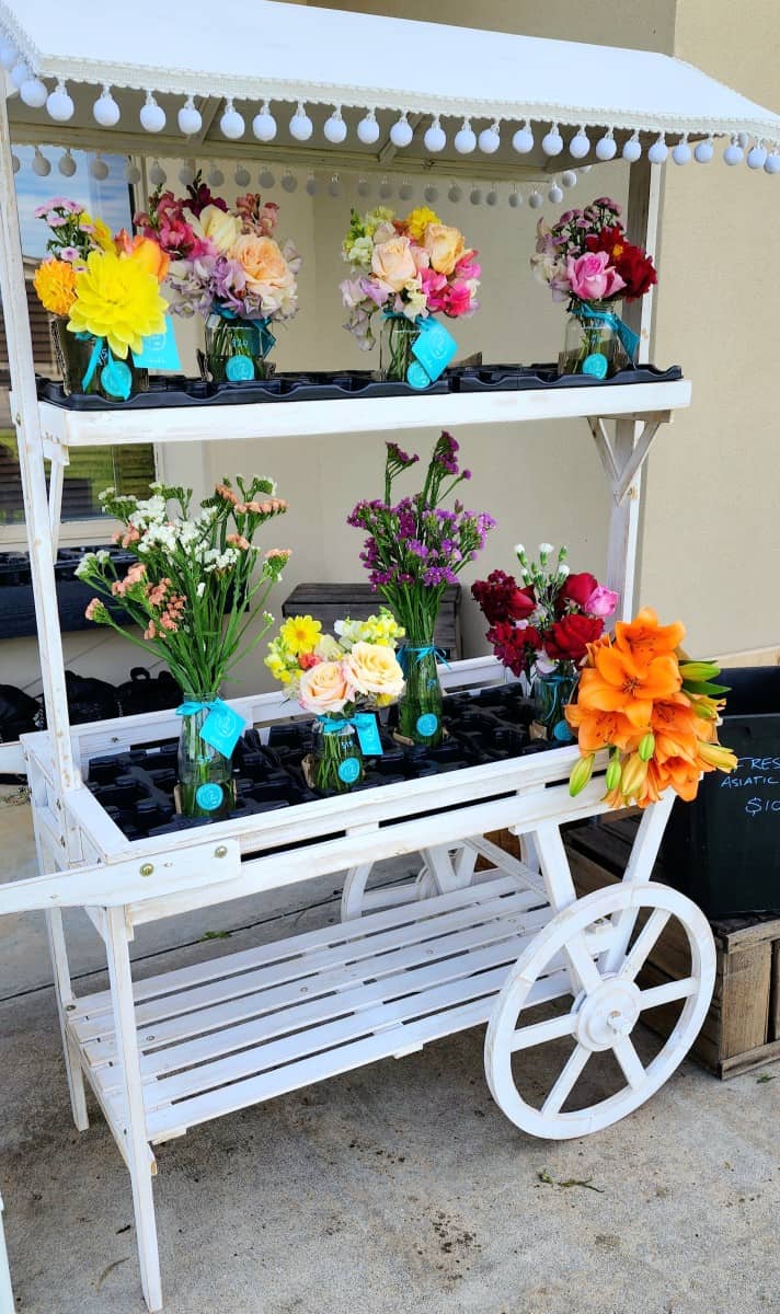 Roadside flower stall