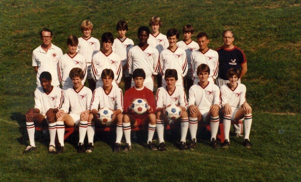 Varsity Soccer a photo of players playing varsity soccer
