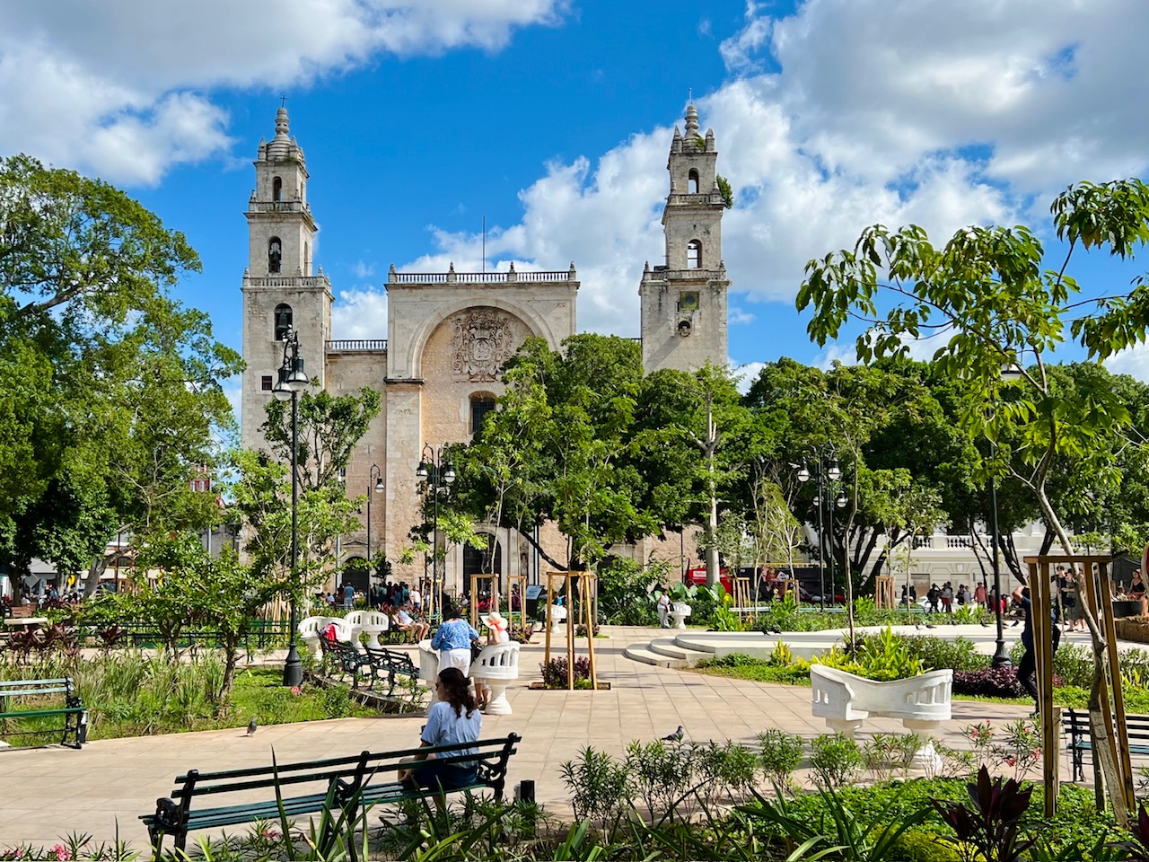 The Plaza Grande in Merida Mexico
