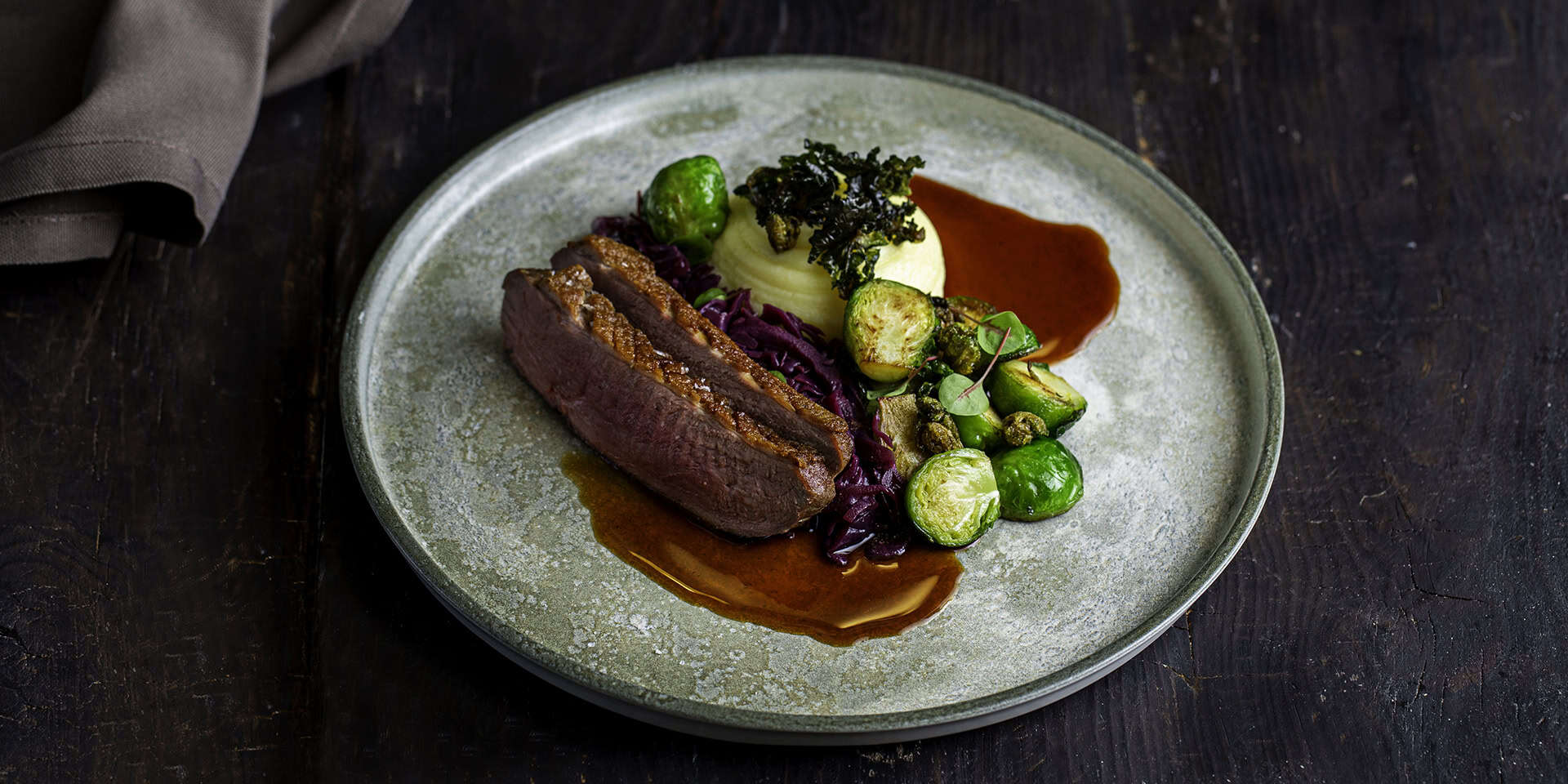 Julebord - andebryst, hovedrett,