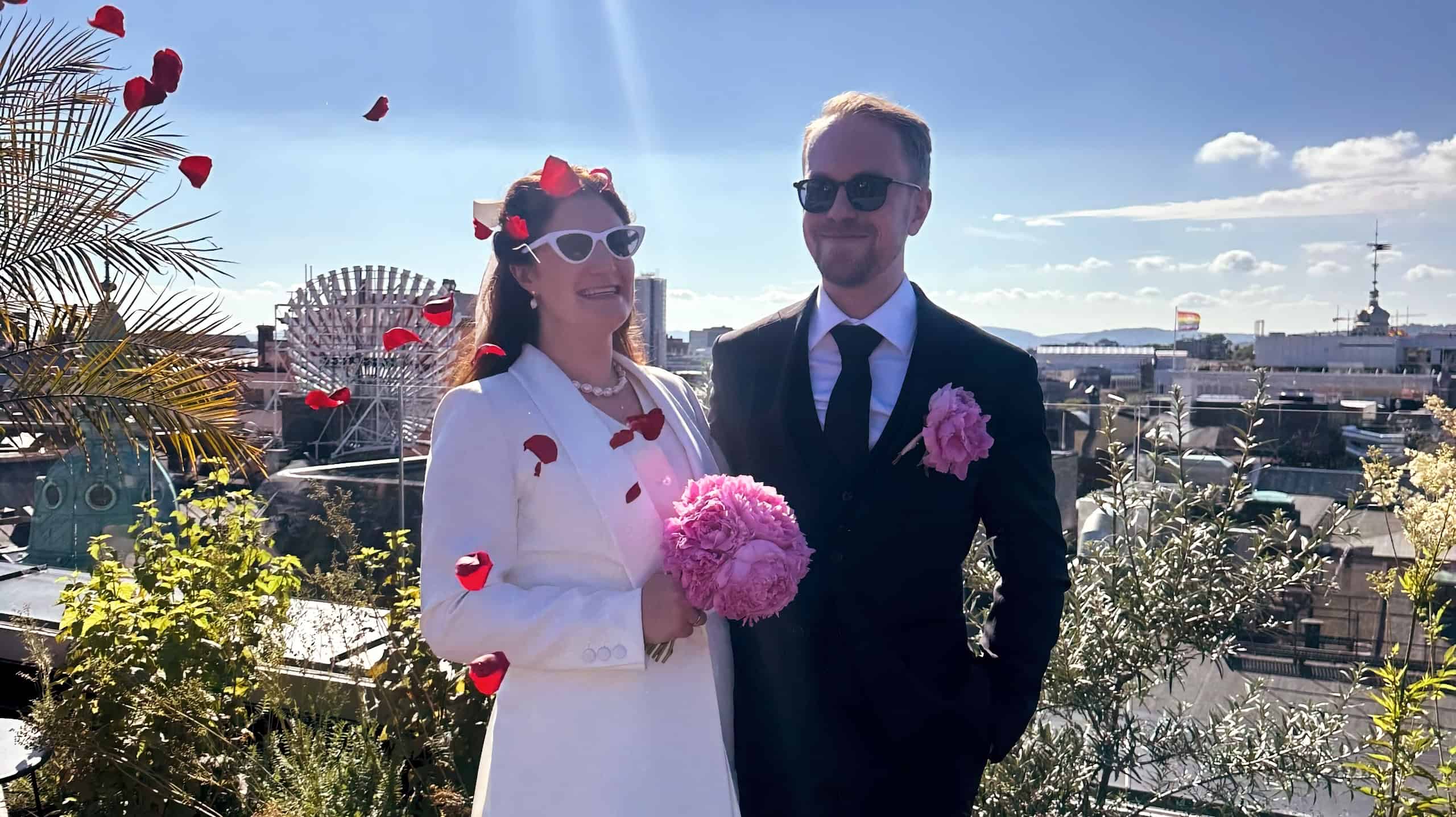 Bryllup på takterrasse Oslo sentrum