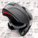 کلاه کاسکت ایمنی فک متحرک عینک دار خارجی مارک راپیدو مشکی مات سایز L لارج - Image 4
