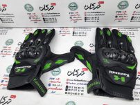 دستکش حرفه اي ضربه گير دار مدل کاوازاکي (ارم سبز)