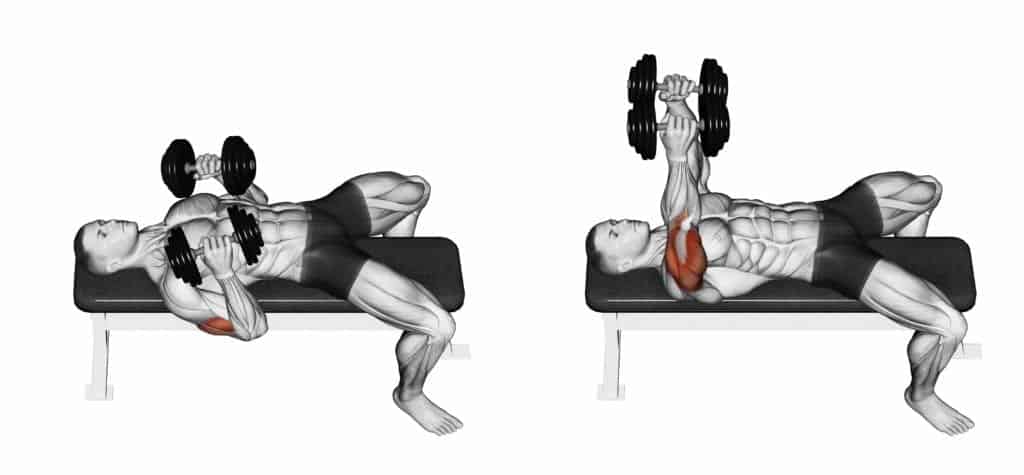 Decline Press With A Rotation., 