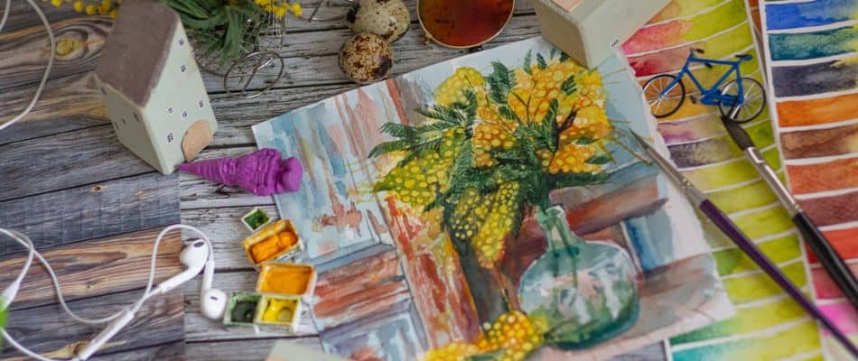 Painting supplies show how we can stay connected to God through hobbies