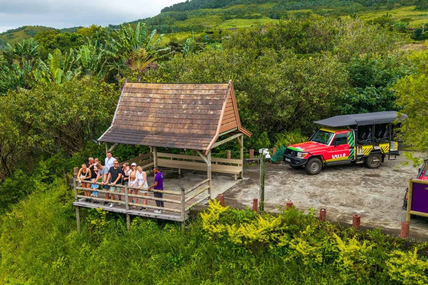 Viewpoint at the Peak in Mauritius