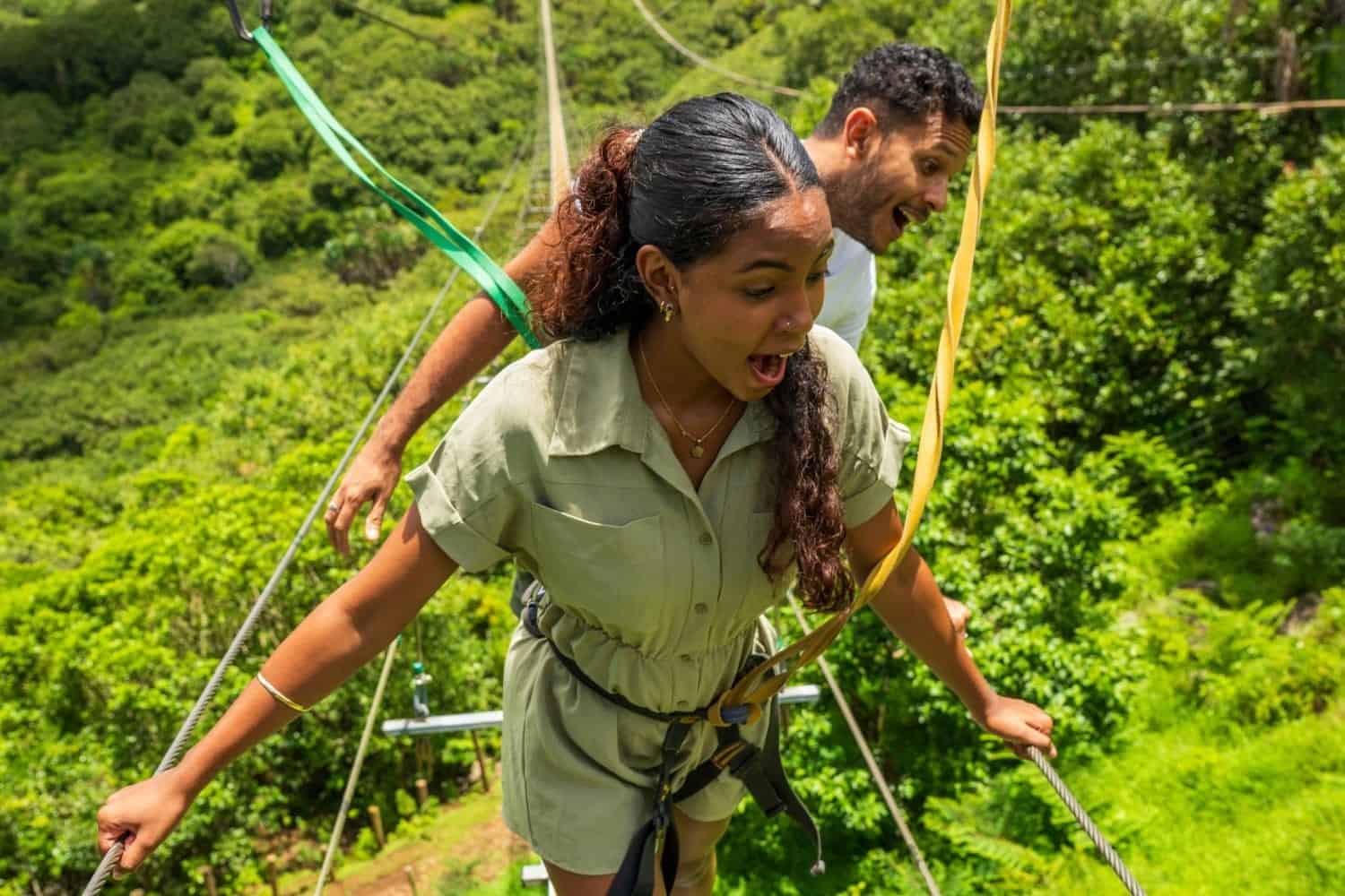 nepalese bridge in mauritius, adventures in Mauritius for couples
