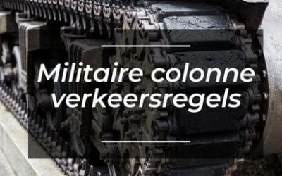 Militaire colonne – verkeersregels voor autorijles