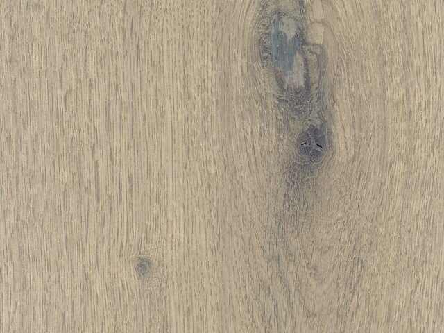 Parkett Michigan new - Landhausdiele - Escabana Oak - gealtert, astig, handgehobelt, geräuchert, weiß geölt, EI55