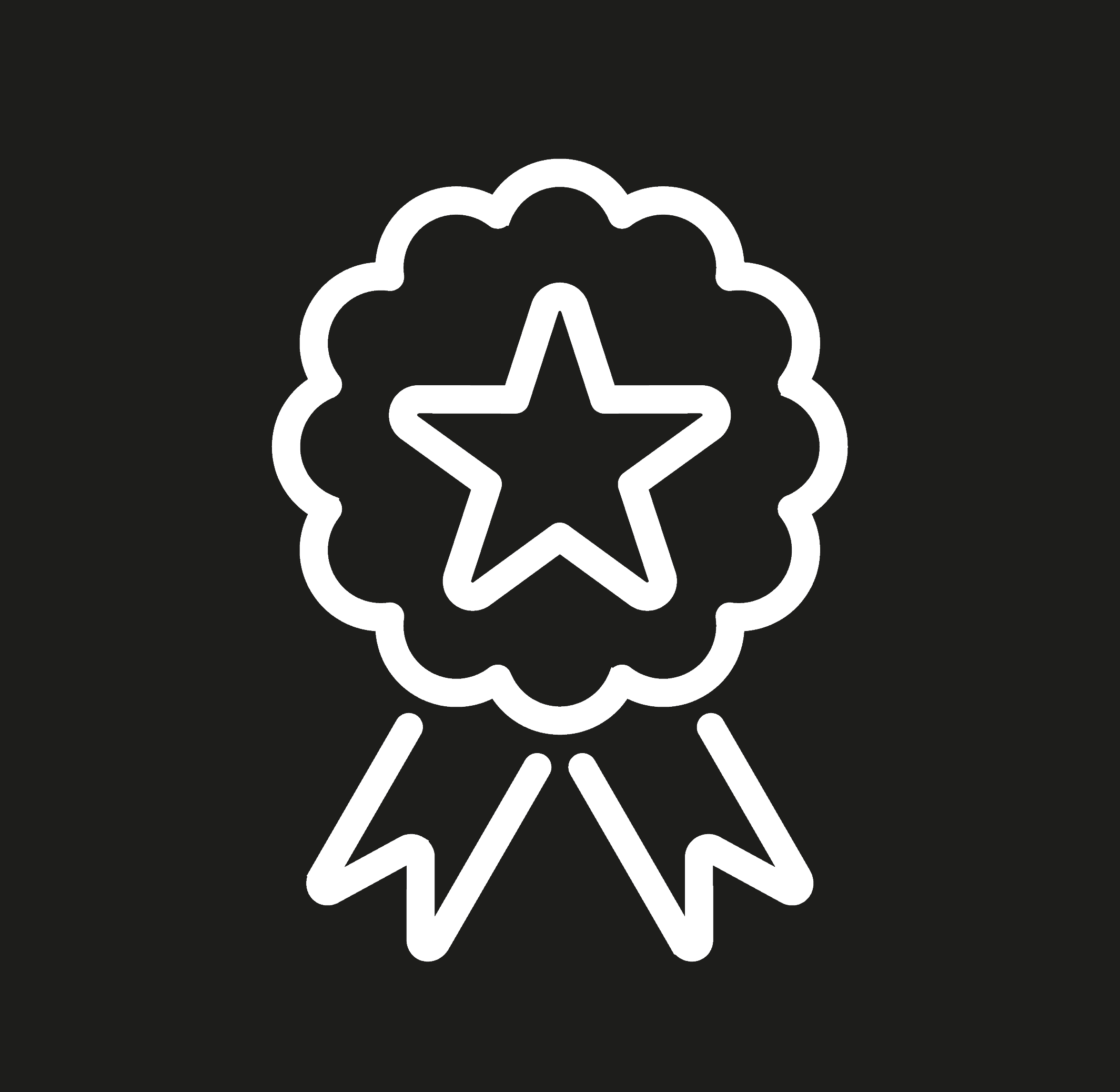 Quality brands icon depicting use of best brands for home EV charging stations