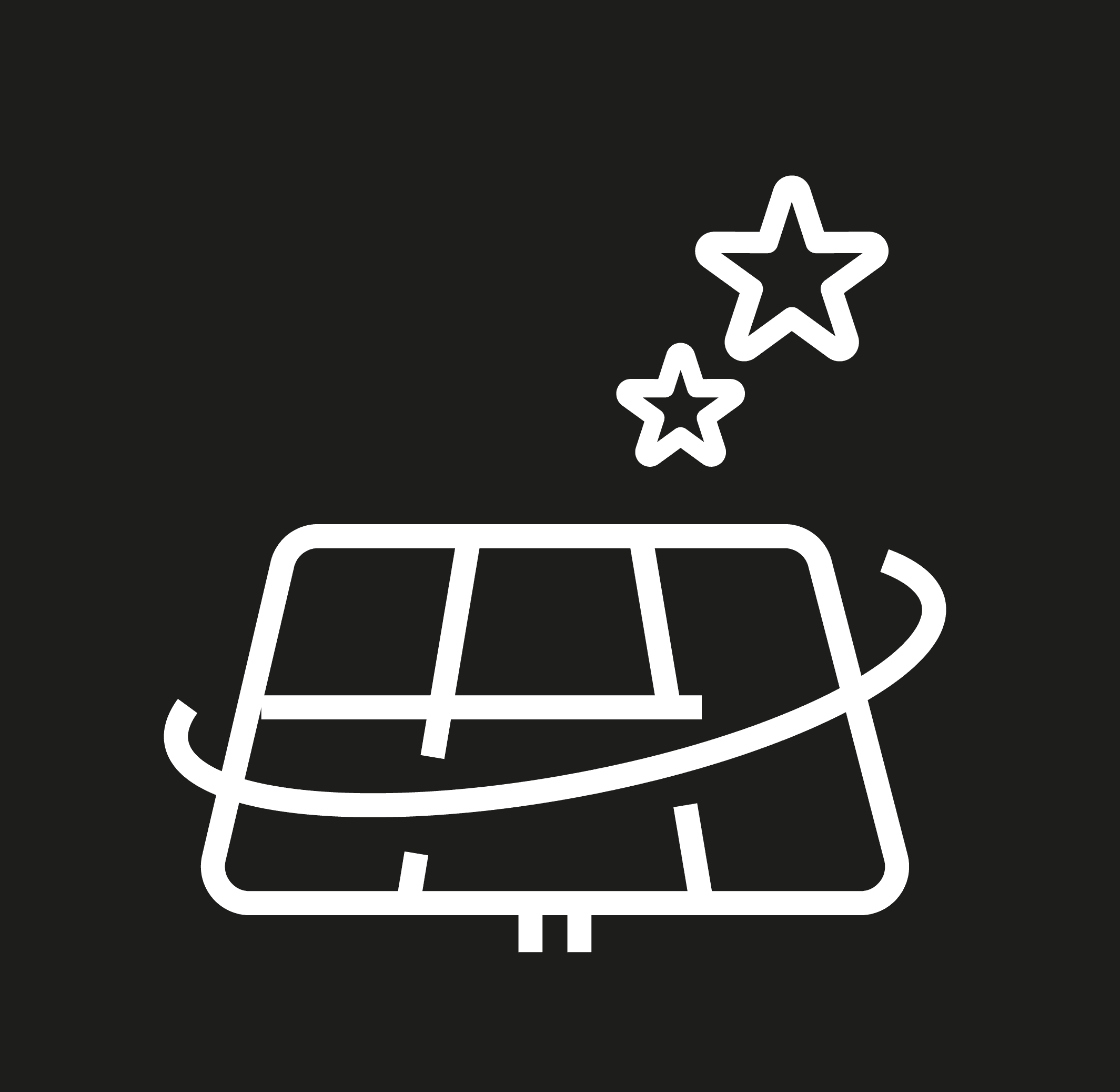 Premium solar panels icon