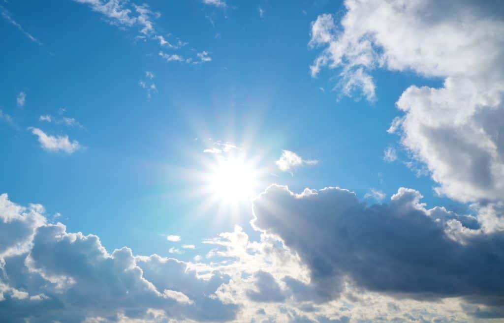 sun producing solar energy