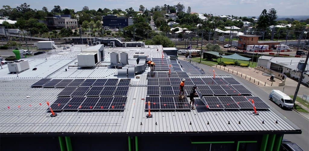 ariel view of Wix Energy solar installation