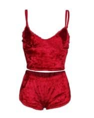 Plain Backless Plunge Cami Sets - Image 4