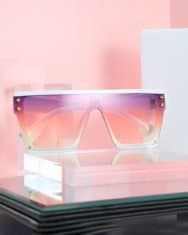 Star Pattern Big Square Frame Sunglasses - Image 4